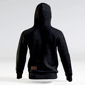 Rising Bits Hoody Schwarz Rückseite