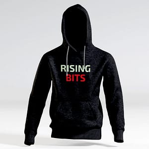 Rising Bits Hoody Schwarz Front