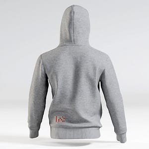 Rising Bits Hoody grau Rückseite
