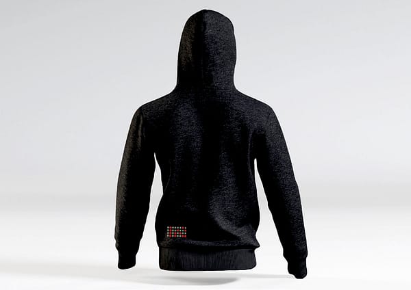Rising Bits Hoody Schwarz Rückseite