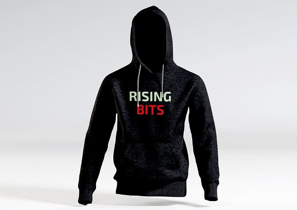 Rising Bits Hoody Schwarz Front